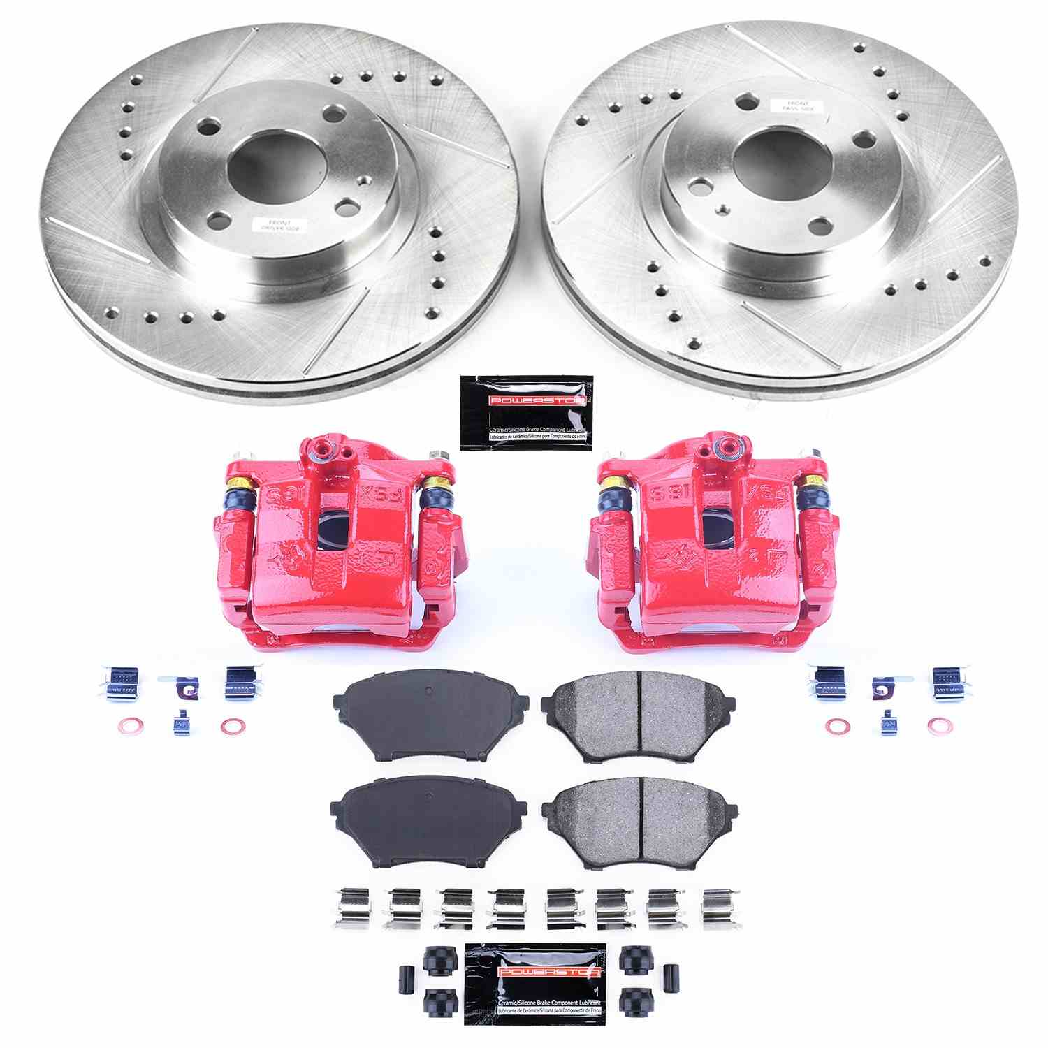 Power Stop 01-05 Mazda Miata Front Z23 Evolution Sport Brake Kit w/Calipers