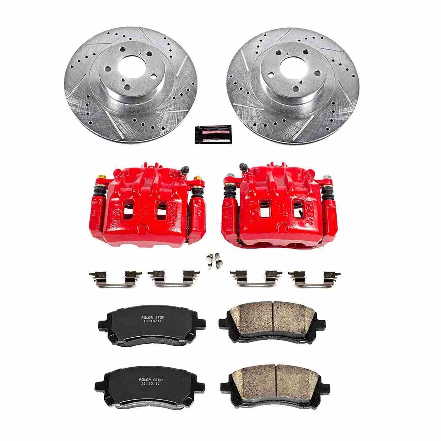 Power Stop 02-03 Subaru Impreza Front Z23 Evolution Sport Brake Kit w/Calipers
