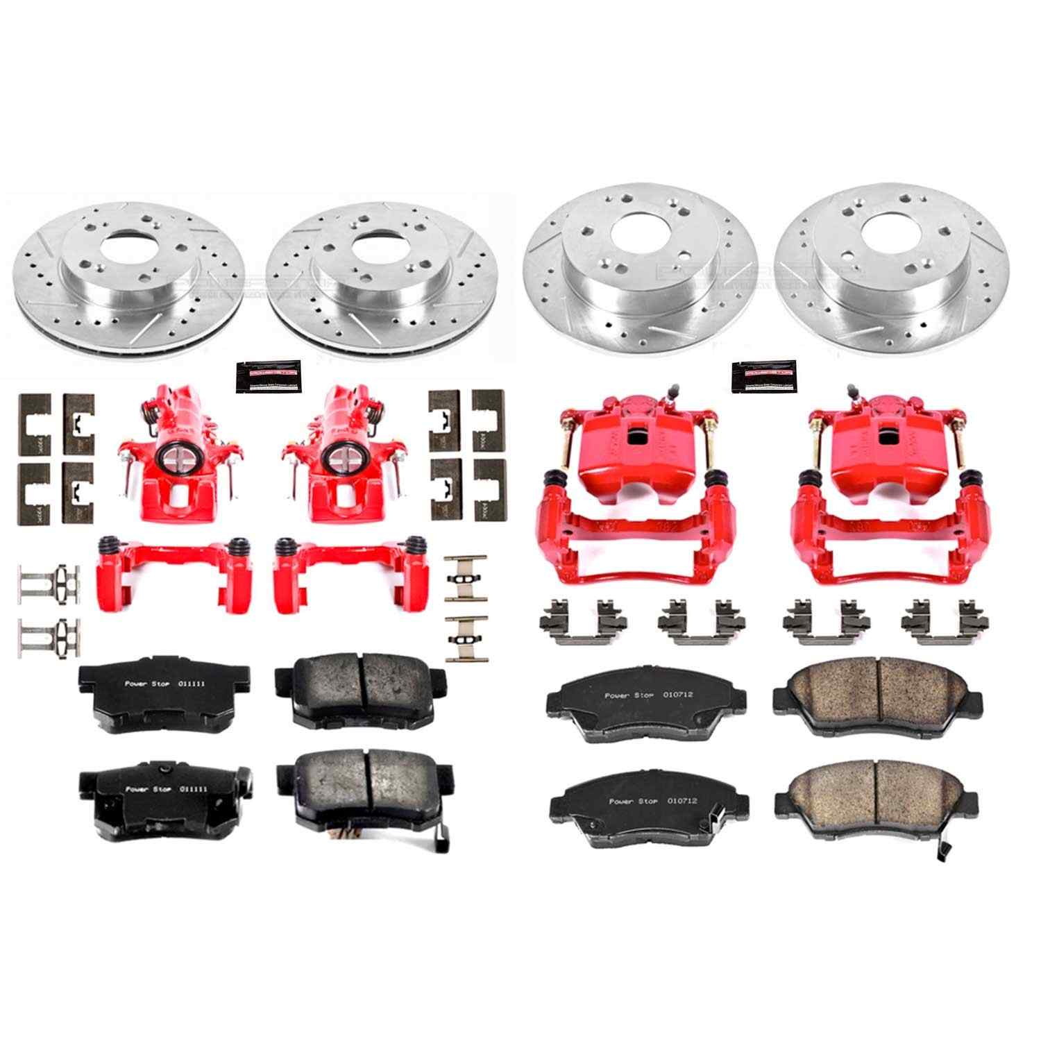 Power Stop 02-06 Acura RSX Front & Rear Z23 Evolution Sport Brake Kit w/Calipers
