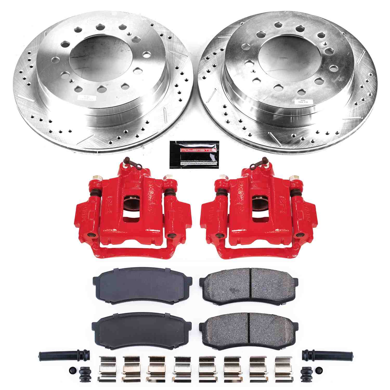 Power Stop 03-09 Toyota 4Runner Rear Z23 Evolution Sport Brake Kit w/Calipers
