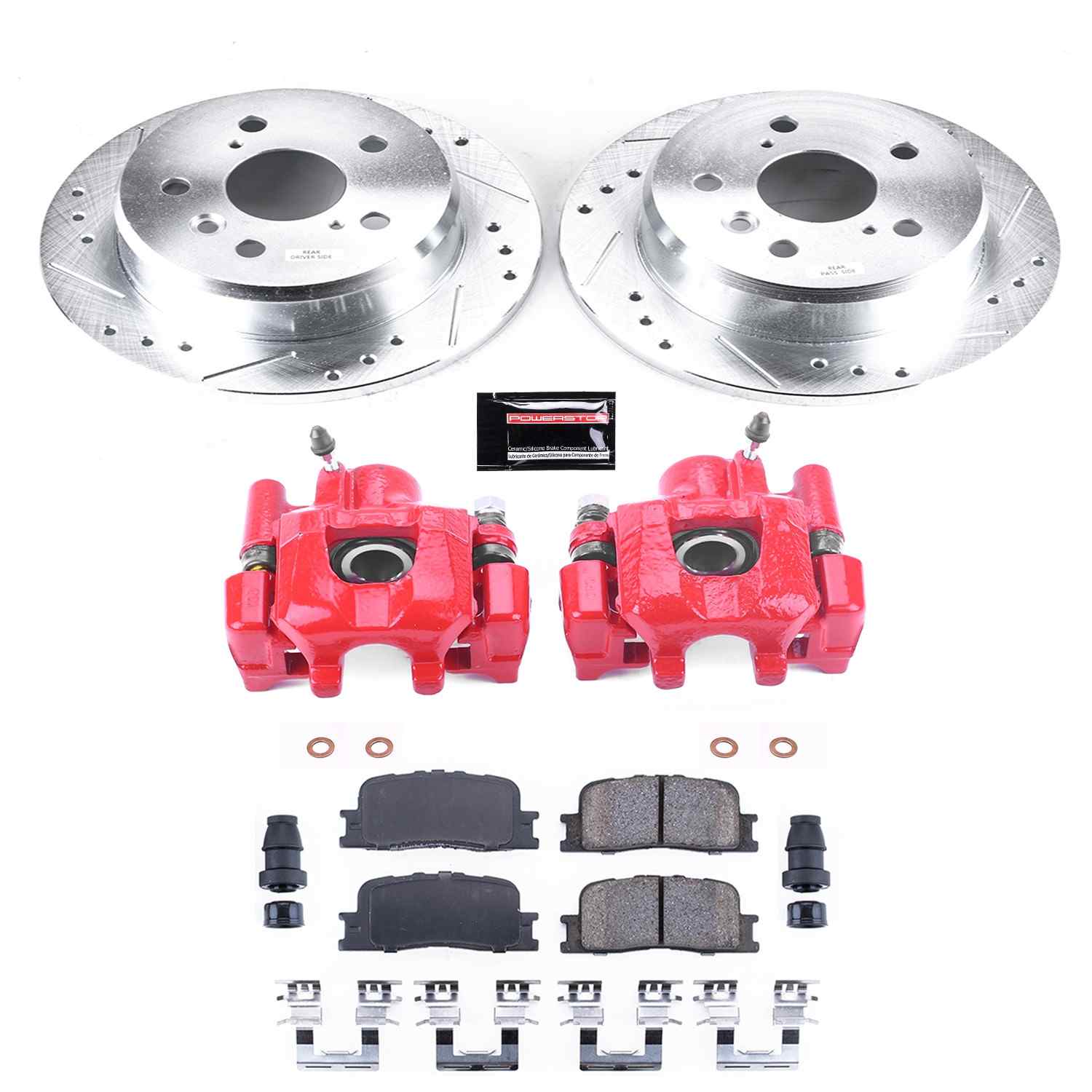 Power Stop 02-03 Lexus ES300 Rear Z23 Evolution Sport Brake Kit w/Calipers