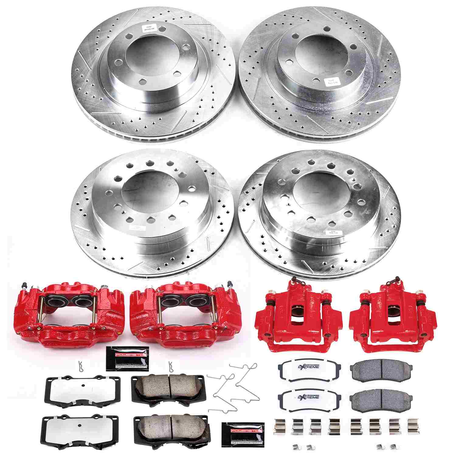 Power Stop 03-09 Toyota 4Runner Front and Rear Z36 Truck & Tow Kit w/Cals
