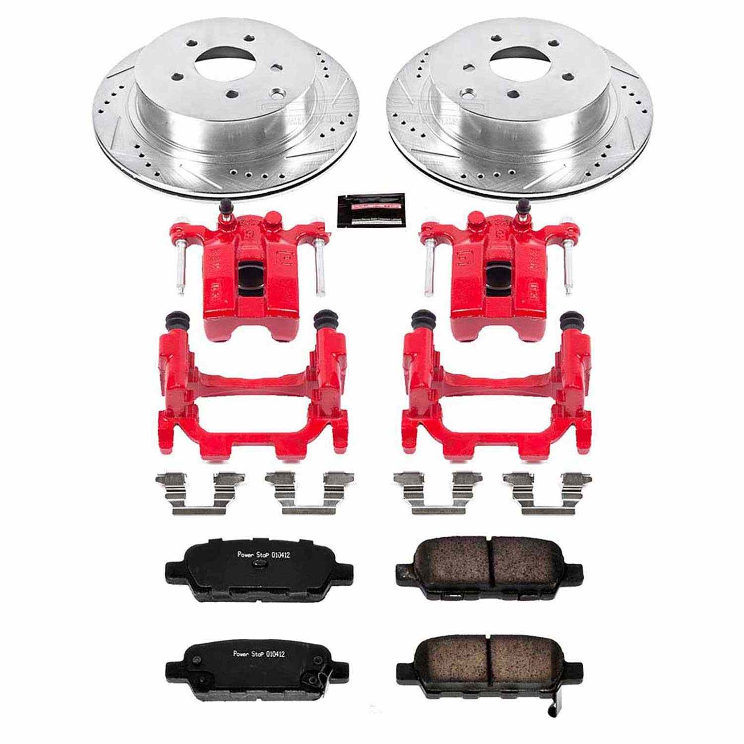 Power Stop 12-13 Infiniti M35h Rear Z23 Evolution Sport Brake Kit w/Calipers