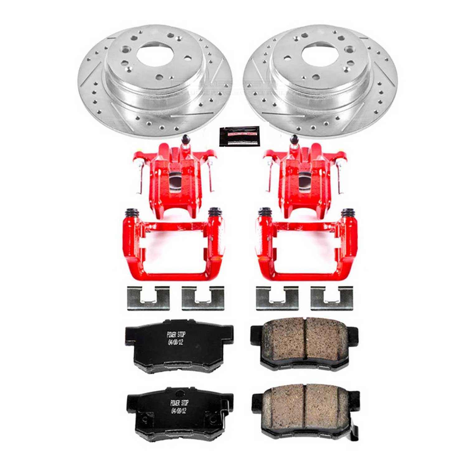 Power Stop 04-08 Acura TL Rear Z23 Evolution Sport Brake Kit w/Calipers