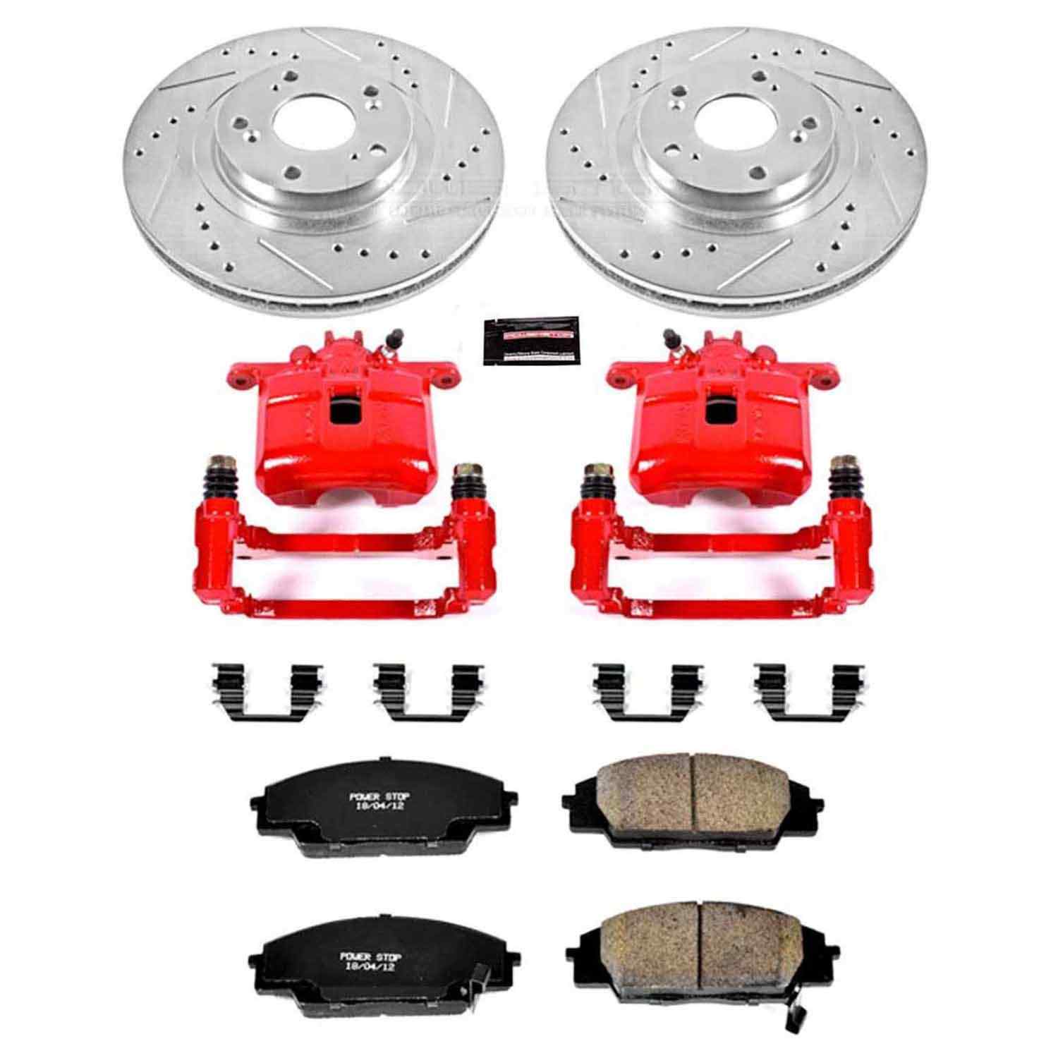 Power Stop 02-06 Acura RSX Front Z23 Evolution Sport Brake Kit w/Calipers