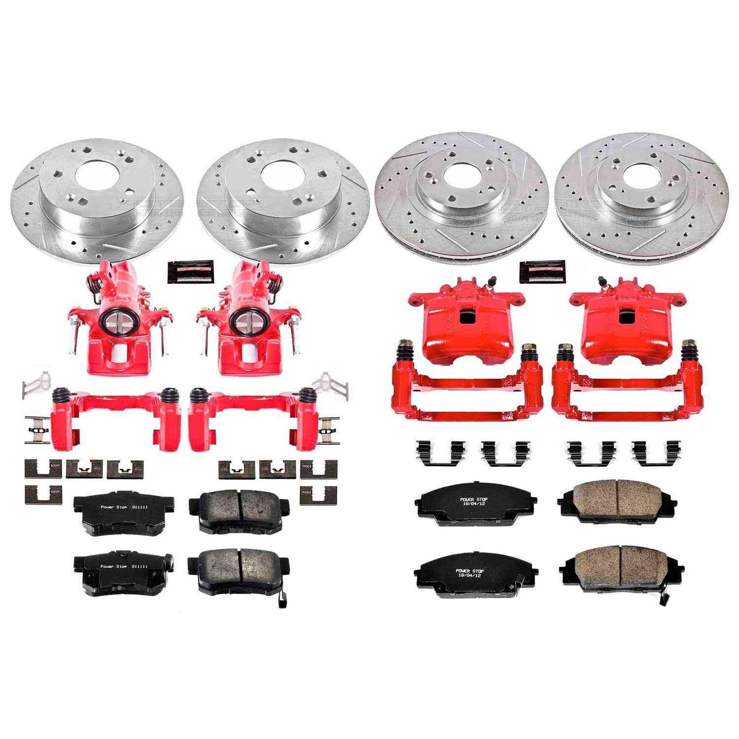 Power Stop 02-06 Acura RSX Front & Rear Z23 Evolution Sport Brake Kit w/Calipers