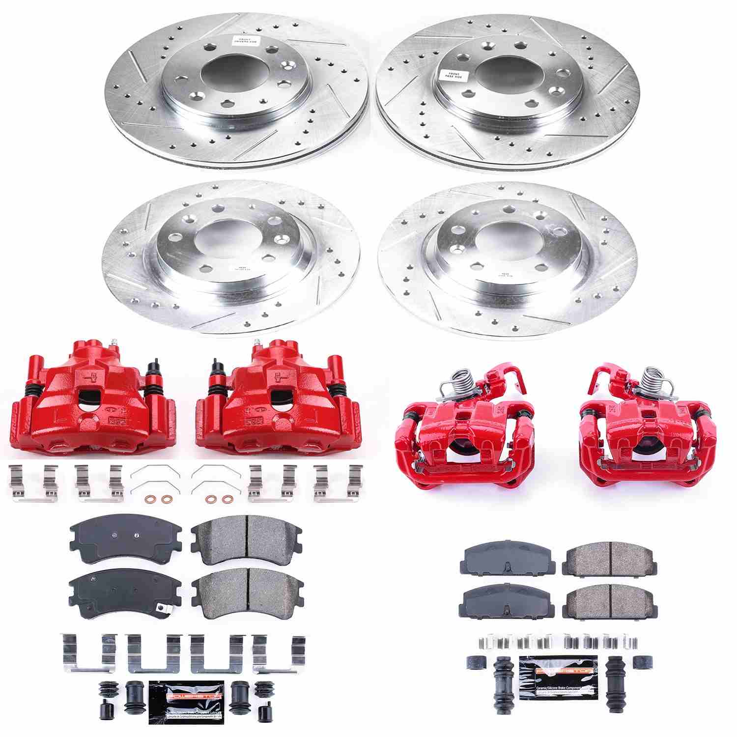 Power Stop 03-05 Mazda 6 Front & Rear Z23 Evolution Sport Brake Kit w/Calipers