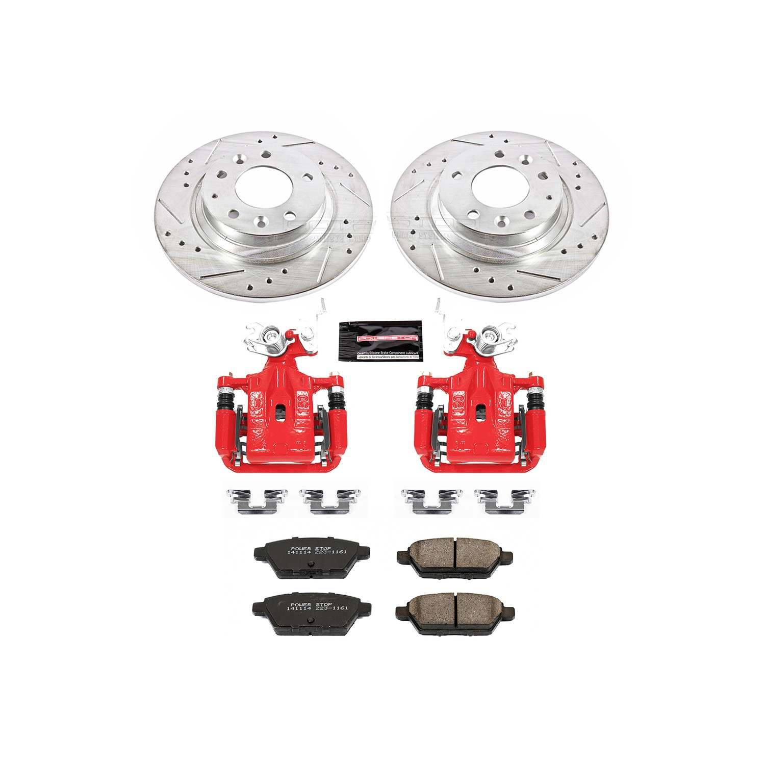 Power Stop 06-12 Ford Fusion Rear Z23 Evolution Sport Brake Kit w/Calipers