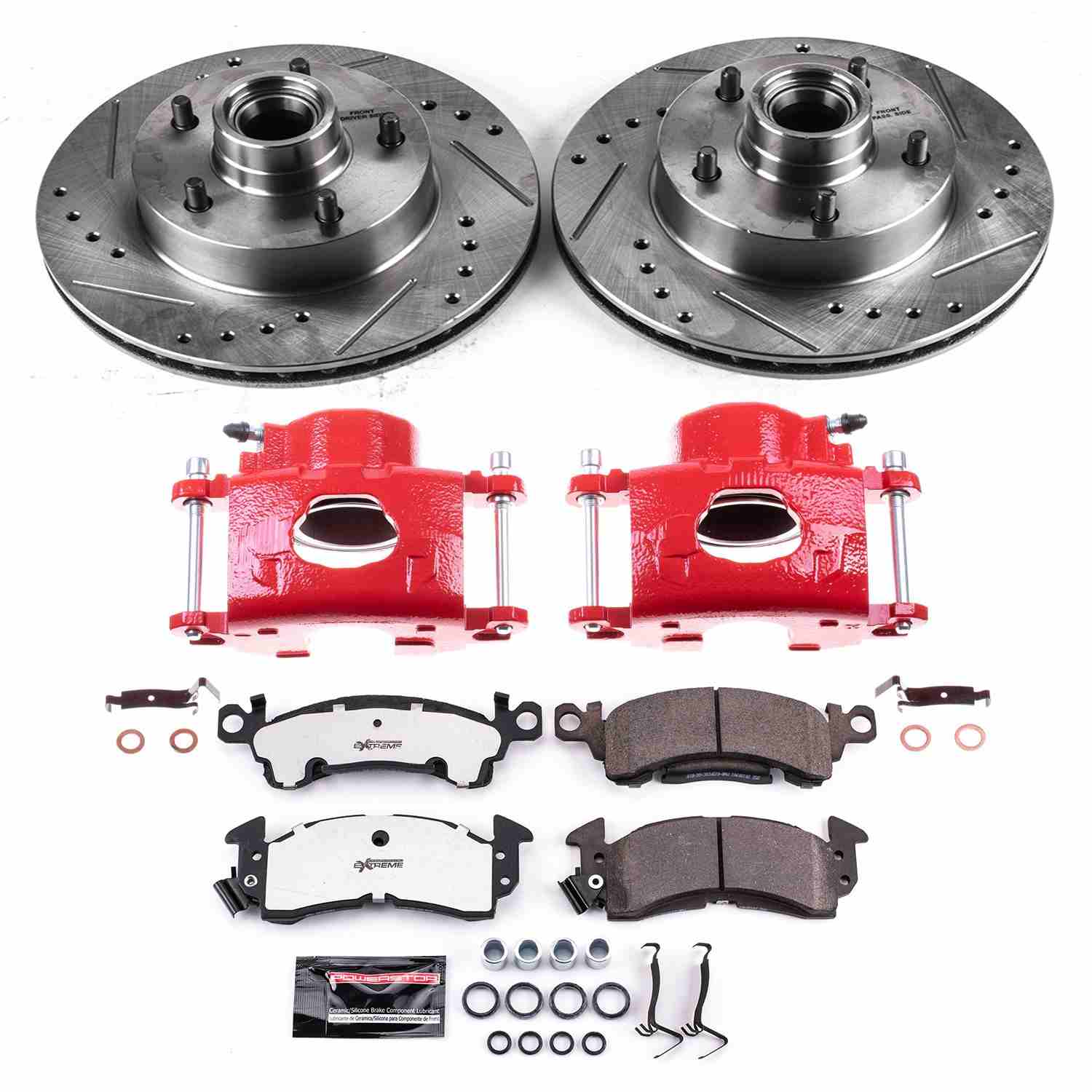 Power Stop 1977 Pontiac Ventura Front Z26 Street Kit w/Cals