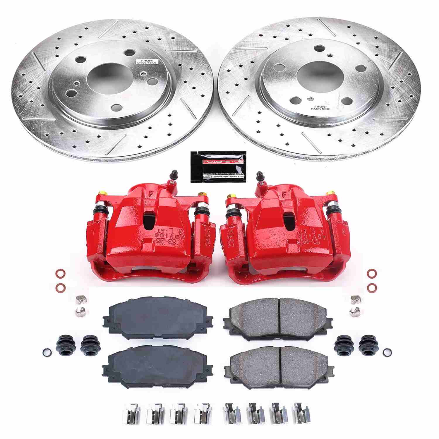 Power Stop 10-12 Lexus HS250h Front Z23 Evolution Sport Brake Kit w/Calipers