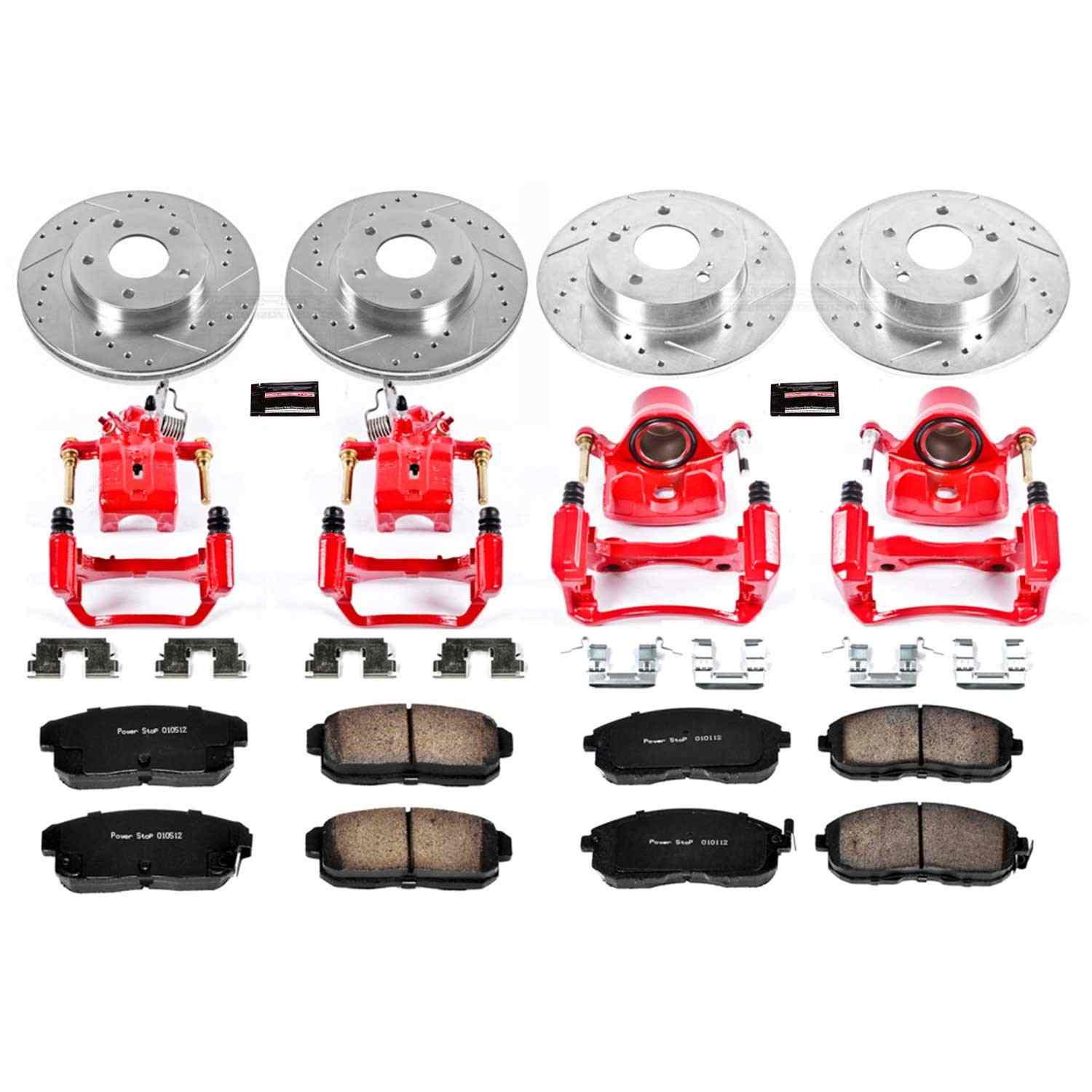 Power Stop 2001 Infiniti I30 Front & Rear Z23 Evolution Sport Brake Kit w/Calipers