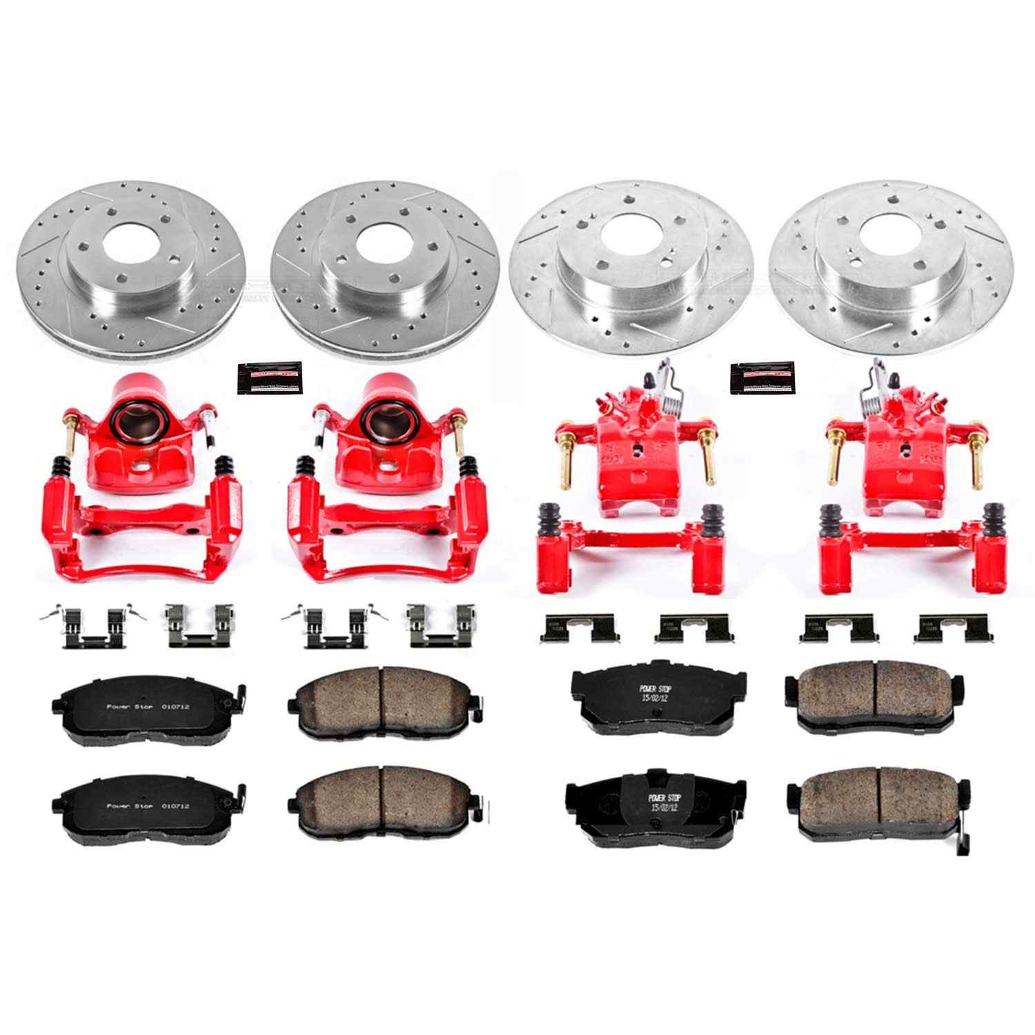Power Stop 00-01 Nissan Maxima Front & Rear Z23 Evolution Sport Brake Kit w/Calipers