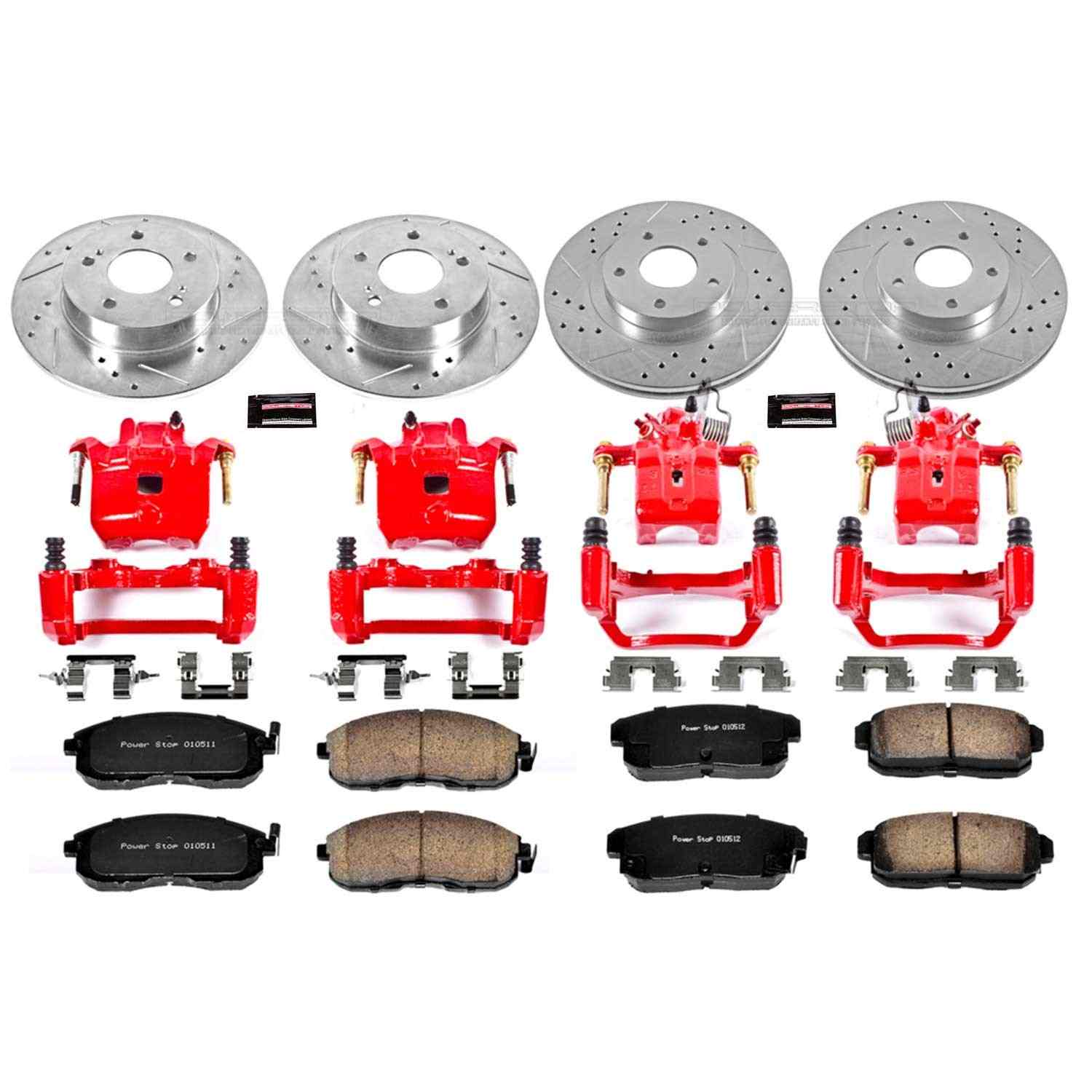 Power Stop 02-04 Infiniti I35 Front & Rear Z23 Evolution Sport Brake Kit w/Calipers