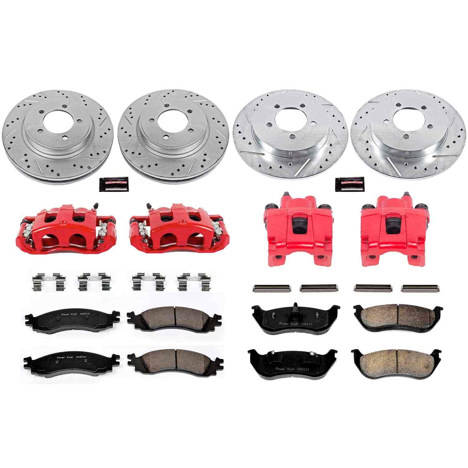 Power Stop 2006 Mercury Mountaineer Front & Rear Z23 Evolution Sport Brake Kit w/Calipers