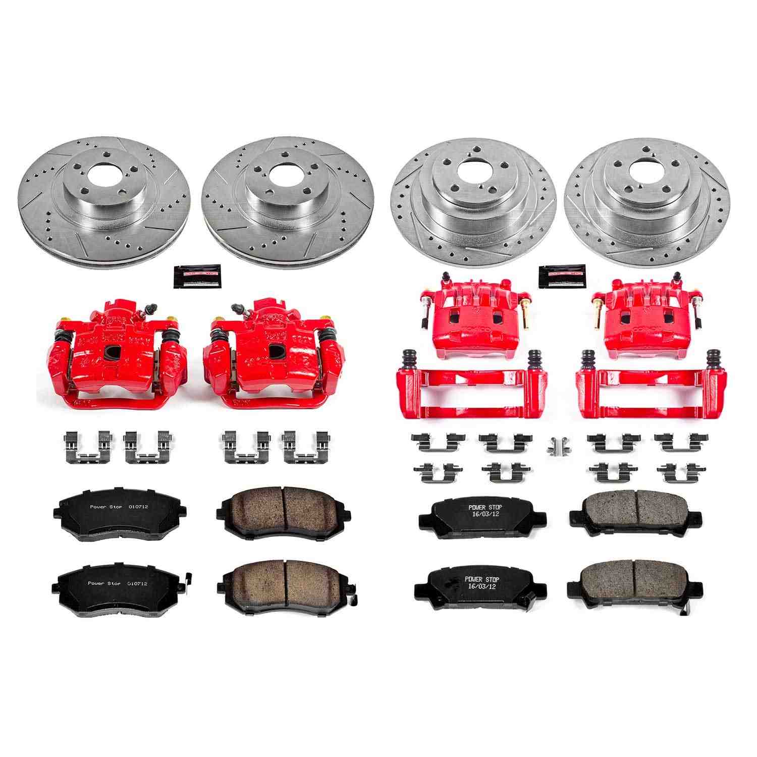 Power Stop 04-06 Subaru Baja Front & Rear Z23 Evolution Sport Brake Kit w/Calipers