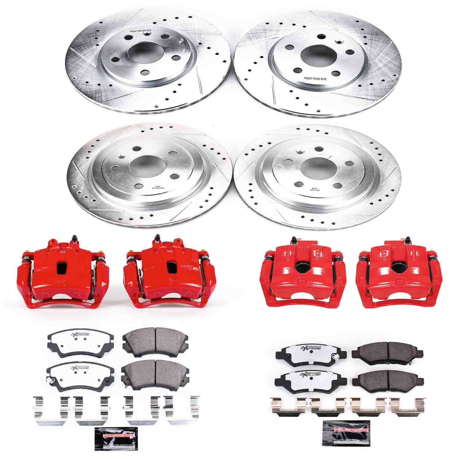 Power Stop 10-15 Chevrolet Camaro Front and Rear Z26 Street Kit w/Cals