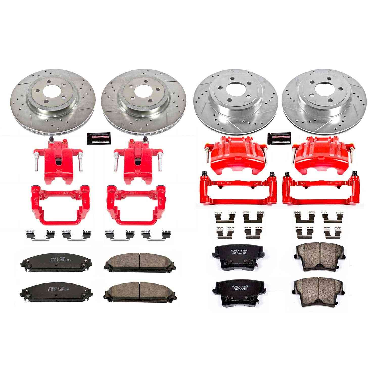 Power Stop 12-19 Chrysler 300 Front & Rear Z23 Evolution Sport Brake Kit w/Calipers
