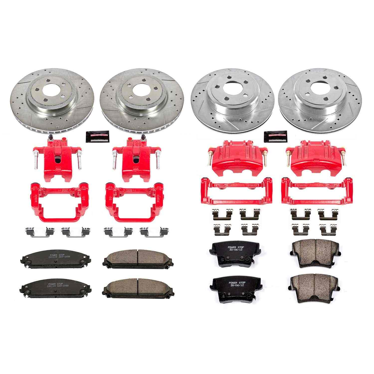 Power Stop 05-11 Chrysler 300 Front & Rear Z23 Evolution Sport Brake Kit w/Calipers