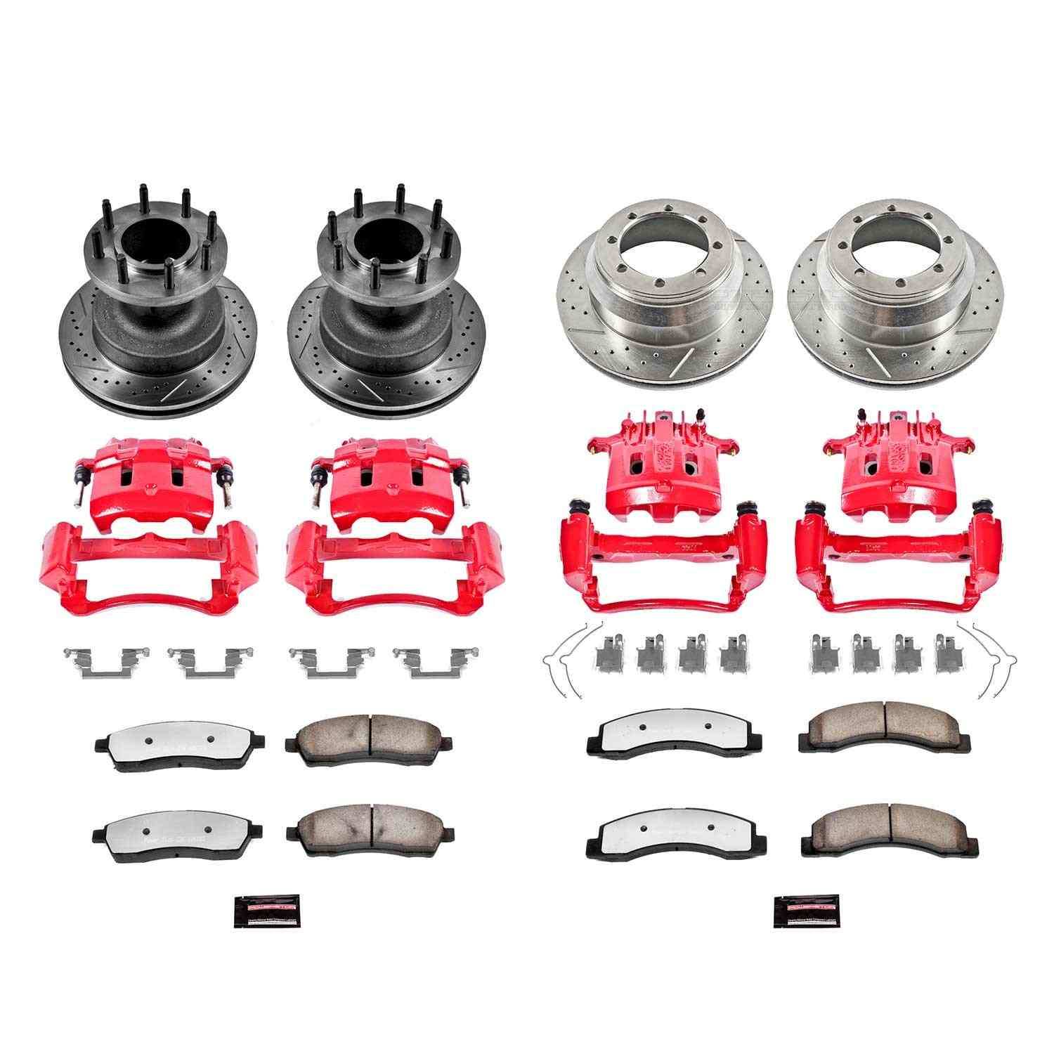 Power Stop 99-00 Ford F-350 Super Duty Front & Rear Z36 Truck & Tow Kit w/Calipers