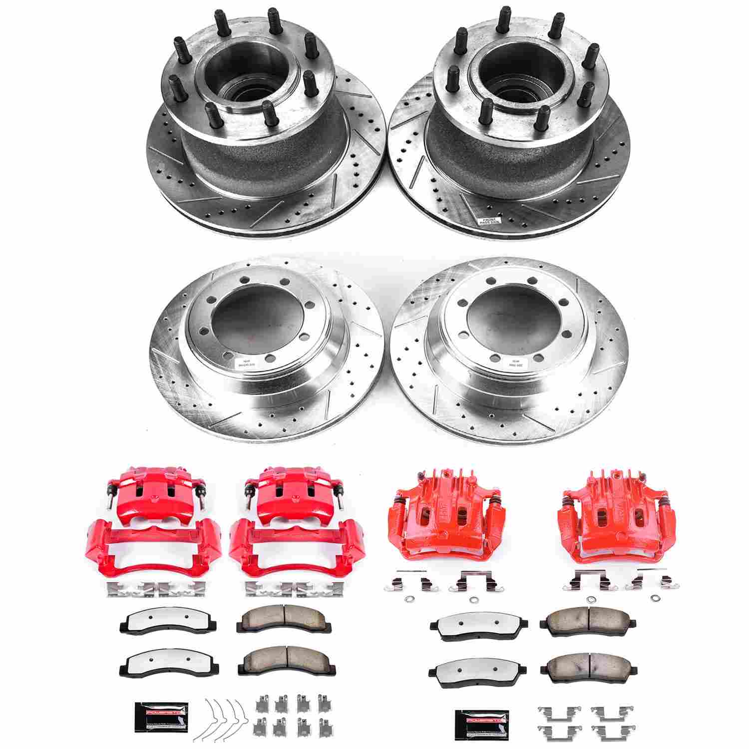 Power Stop 00-02 Ford F-350 Super Duty Front & Rear Z36 Truck & Tow Kit w/Calipers