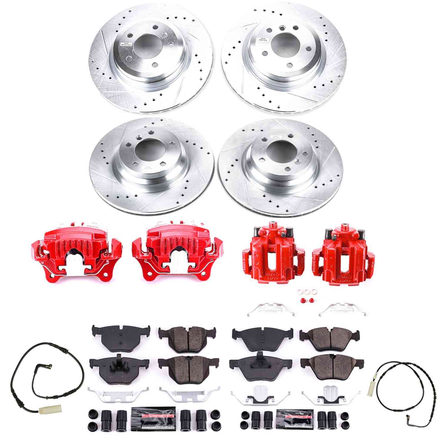 Power Stop 2006 BMW 330i Front & Rear Z23 Evolution Sport Brake Kit w/Calipers