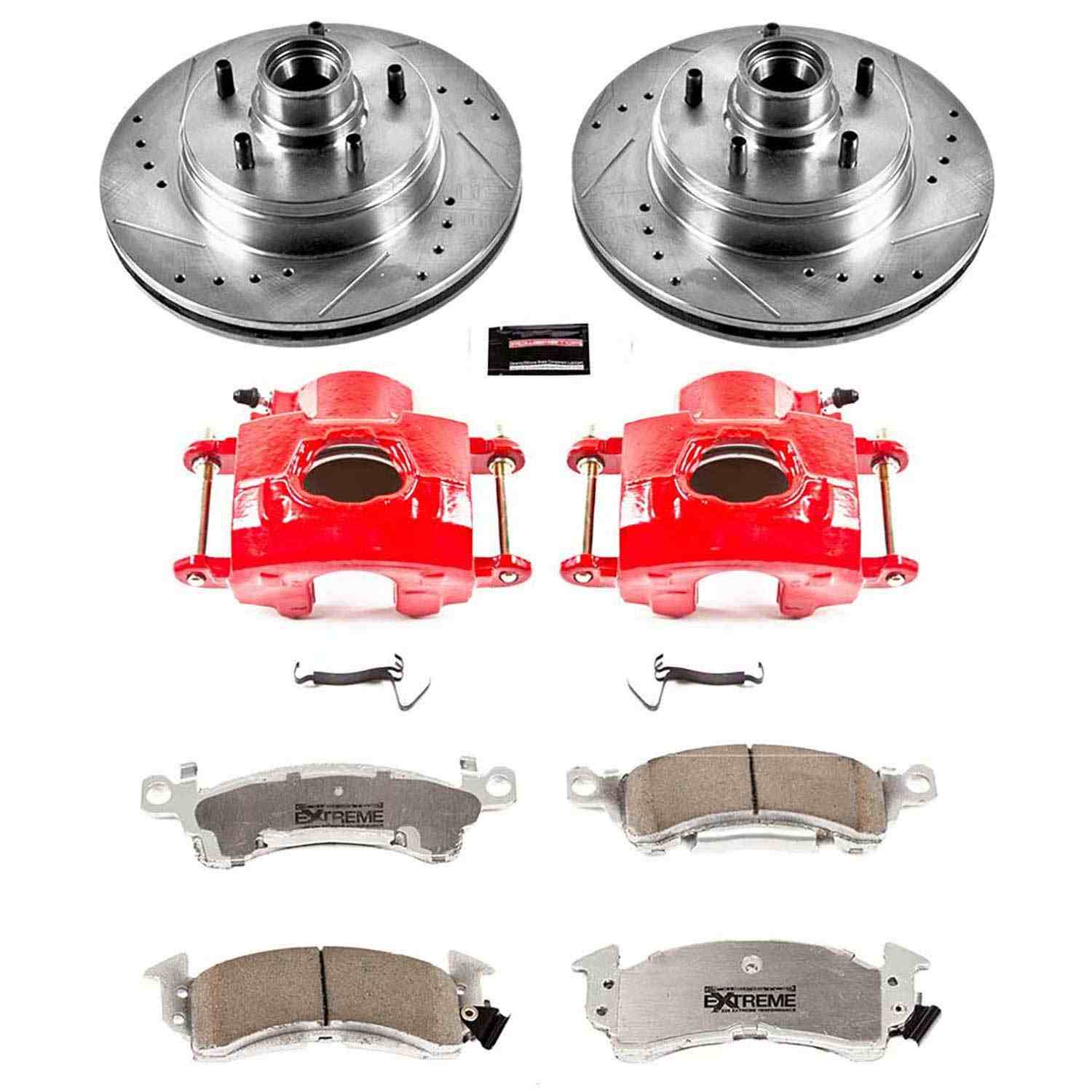 Power Stop 91-92 Oldsmobile Custom Cruiser Front Z26 Street Kit w/Cals