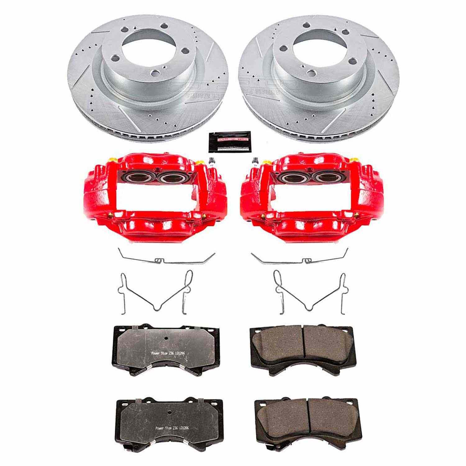 Power Stop 07-15 Toyota Tundra Front Z36 Truck & Tow Kit w/Cals