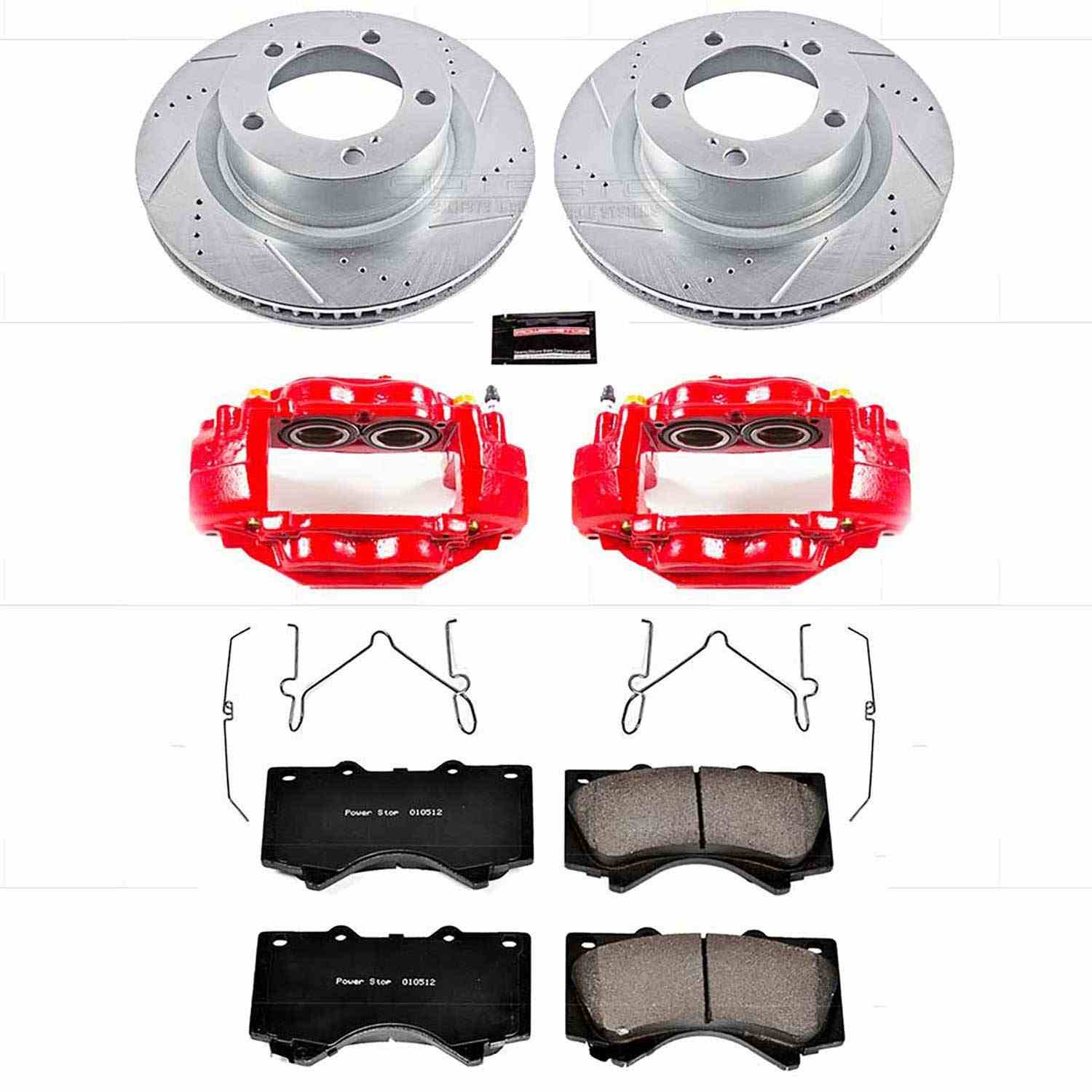 Power Stop 08-19 Toyota Sequoia Front Z23 Evolution Sport Brake Kit w/Calipers