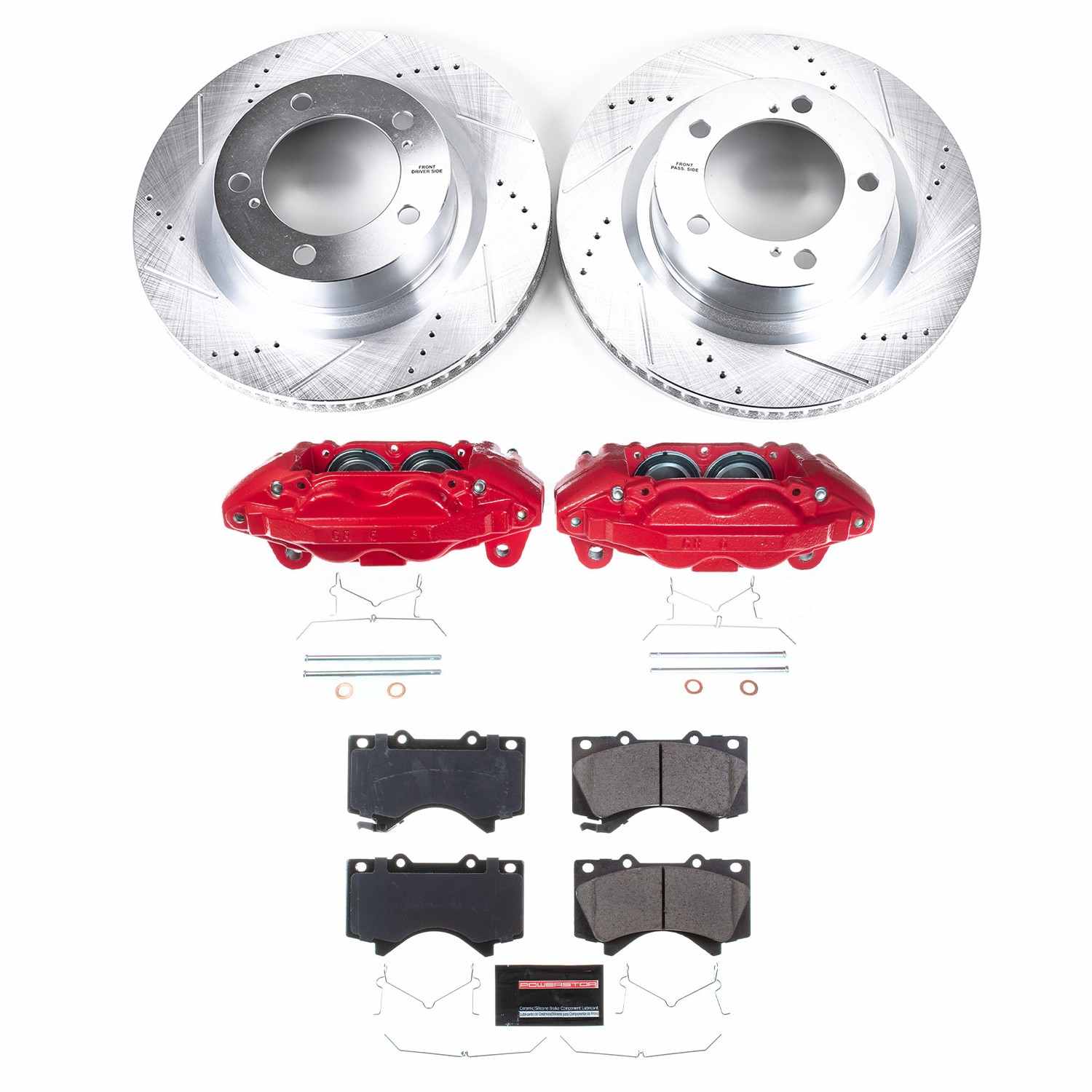 Power Stop 16-21 Toyota Sequoia Front Z23 Evolution Sport Brake Kit w/Calipers