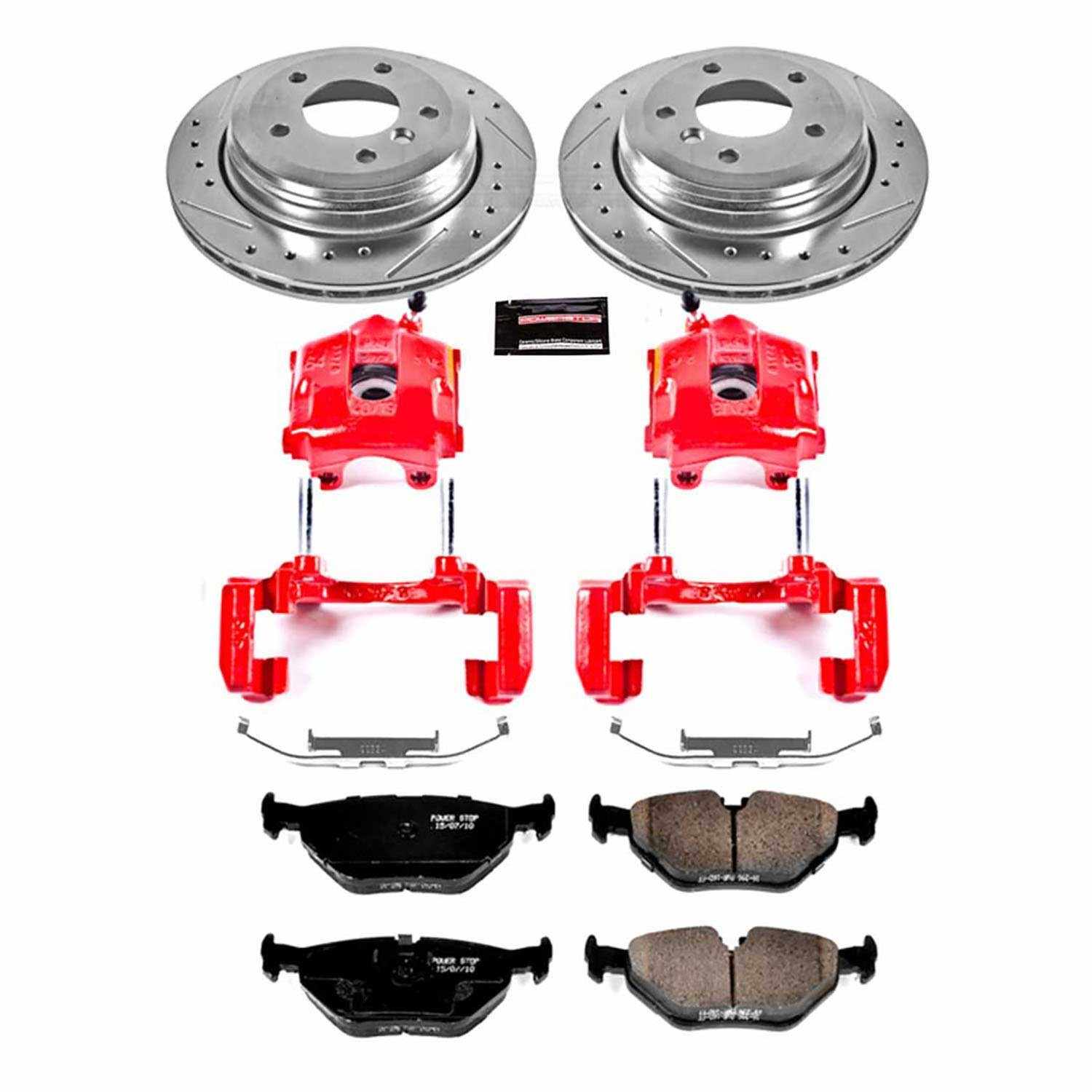 Power Stop 01-05 BMW 325xi Rear Z23 Evolution Sport Brake Kit w/Calipers