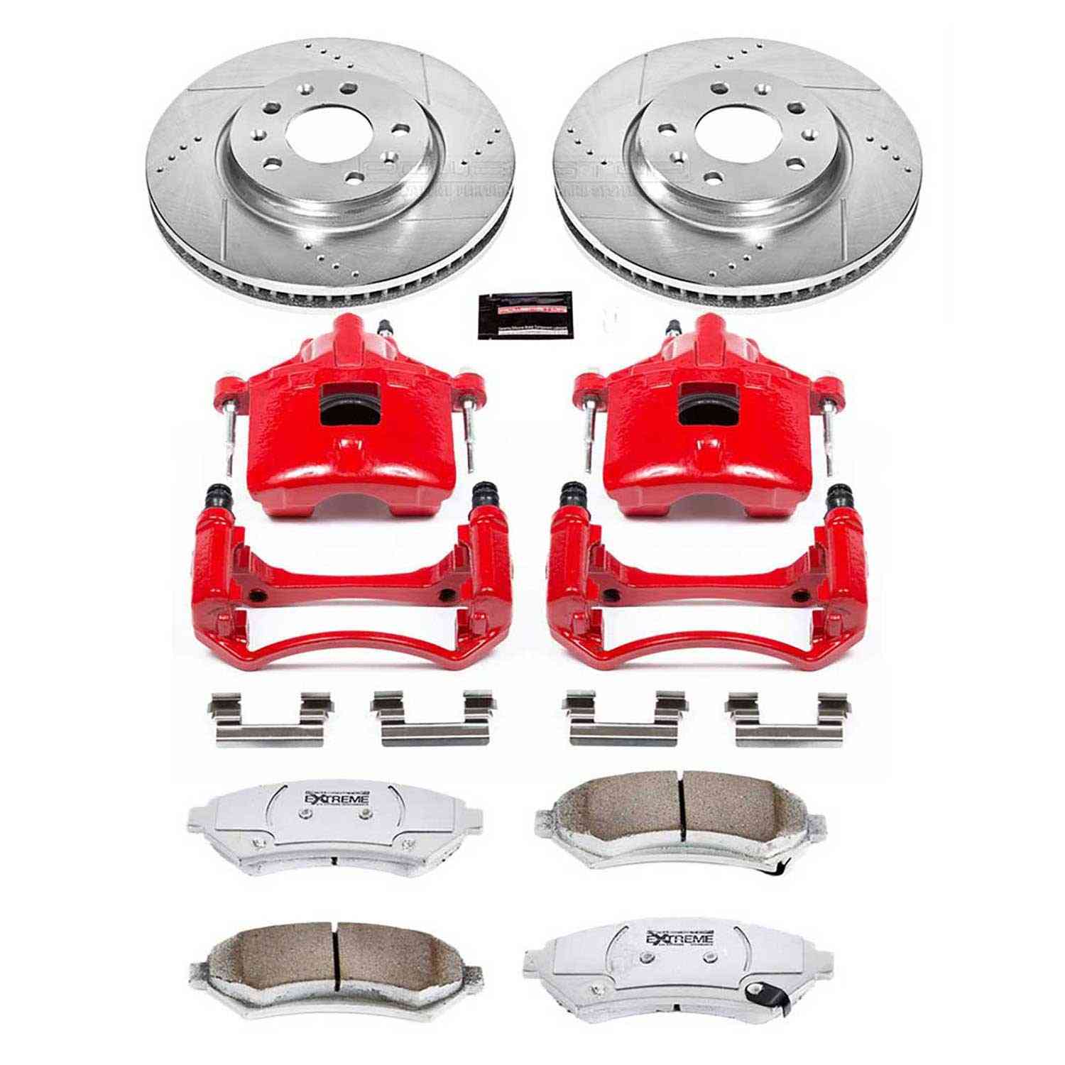 Power Stop 03-04 Cadillac Seville Front Z26 Street Kit w/Cals