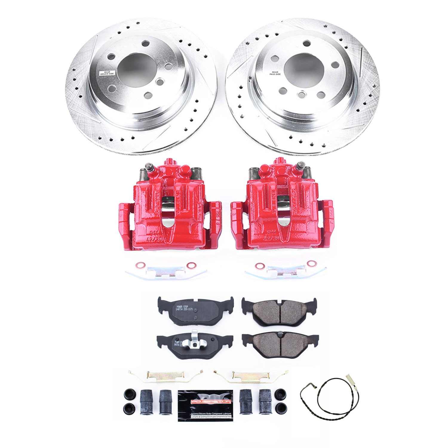 Power Stop 2006 BMW 325xi Rear Z23 Evolution Sport Brake Kit w/Calipers