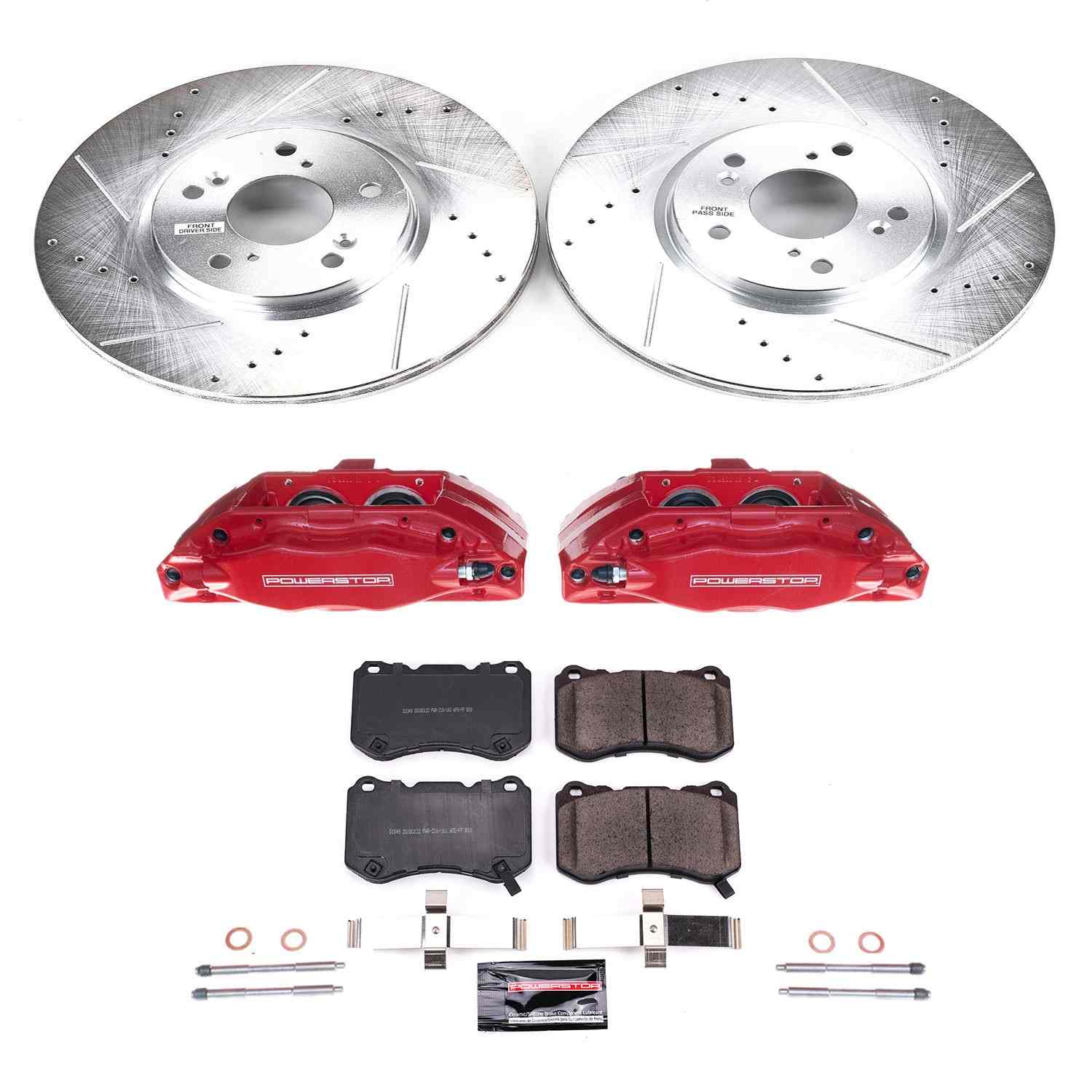 Power Stop 04-08 Acura TL Front Z23 Evolution Sport Brake Kit w/Calipers