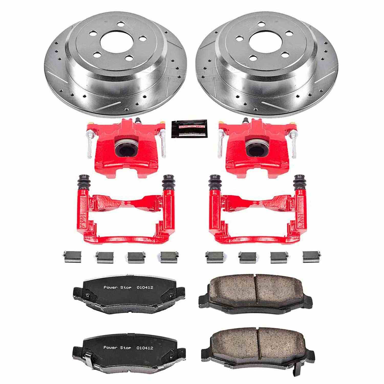Power Stop 07-11 Dodge Nitro Rear Z23 Evolution Sport Brake Kit w/Calipers
