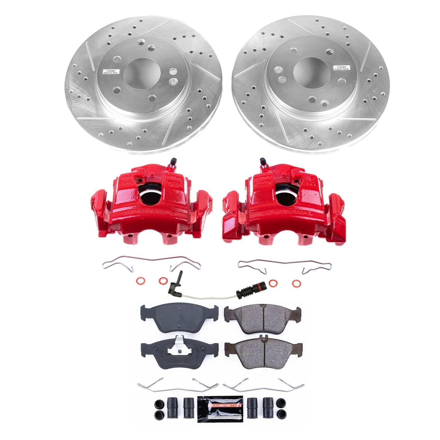 Power Stop 99-00 Mercedes-Benz C230 Front Z23 Evolution Sport Brake Kit w/Calipers