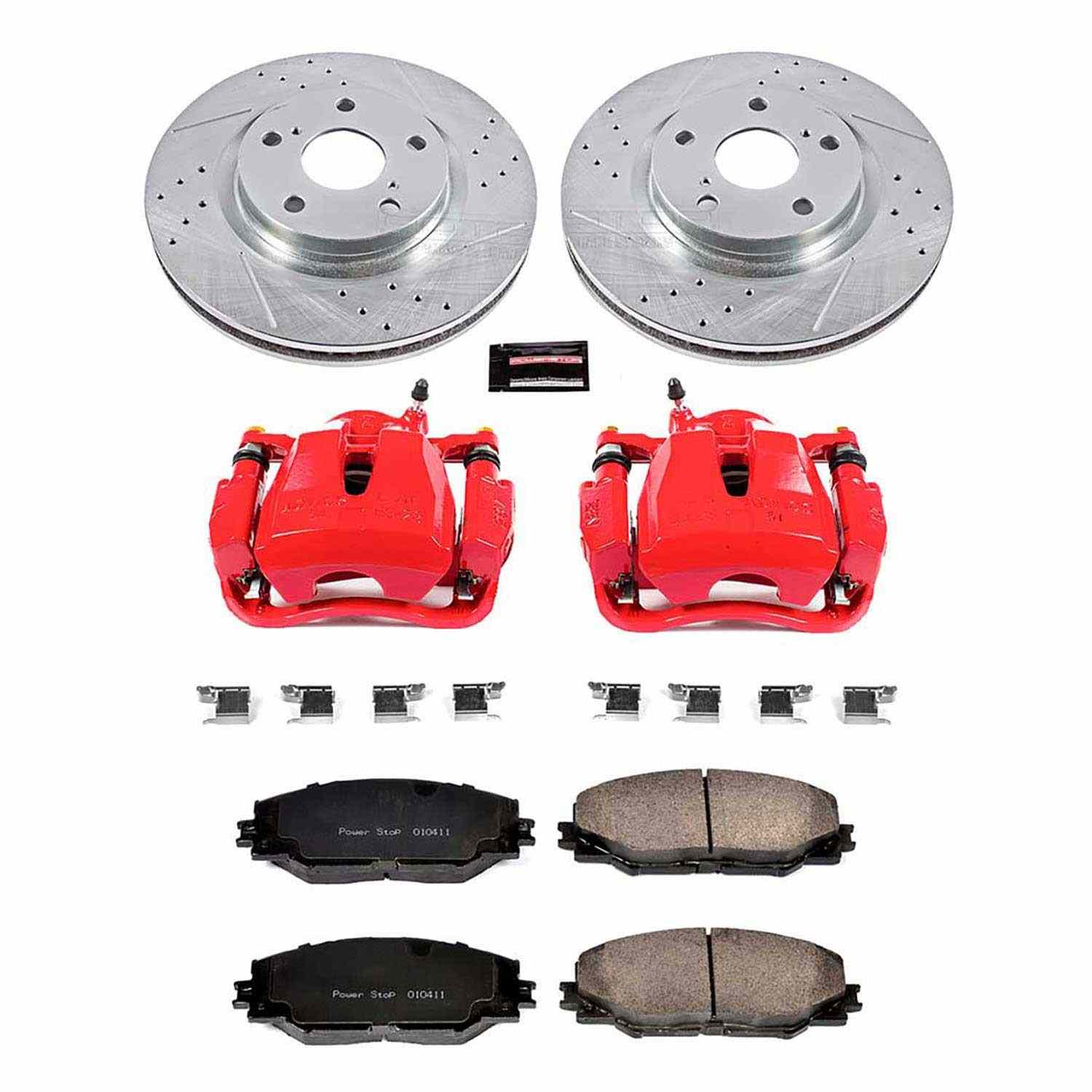 Power Stop 09-10 Pontiac Vibe Front Z23 Evolution Sport Brake Kit w/Calipers