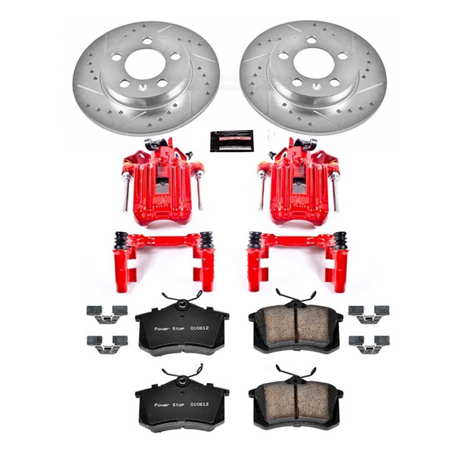 Power Stop 00-06 Audi TT Quattro Rear Z23 Evolution Sport Brake Kit w/Calipers