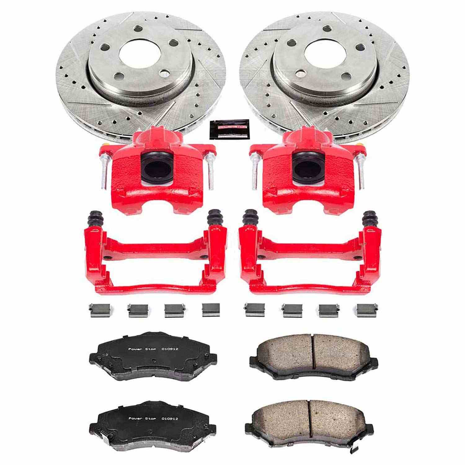 Power Stop 07-17 Jeep Wrangler Front Z23 Evolution Sport Brake Kit w/Calipers
