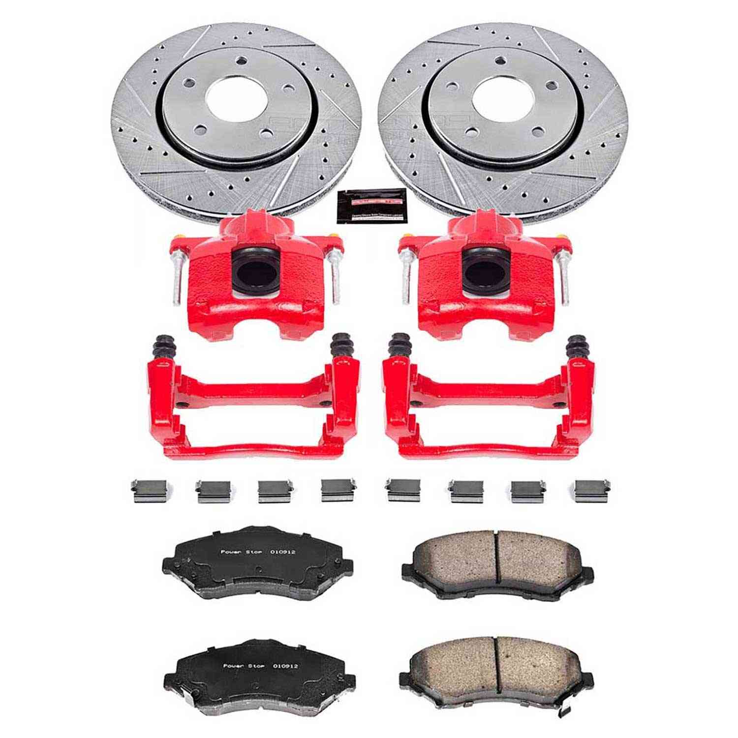 Power Stop 08-16 Chrysler Town & Country Front Z23 Evolution Sport Brake Kit w/Calipers