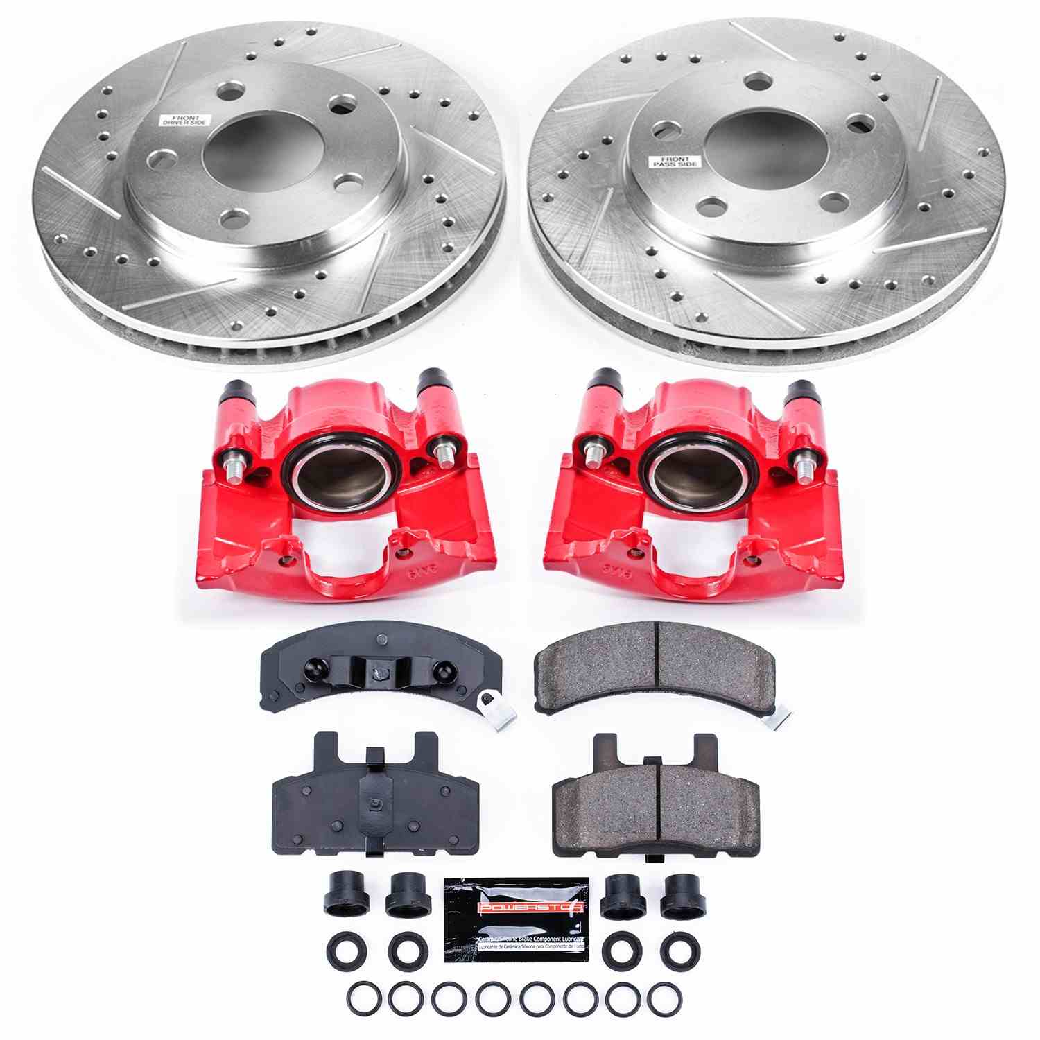 Power Stop 90-93 Cadillac DeVille Front Z23 Evolution Sport Brake Kit w/Calipers