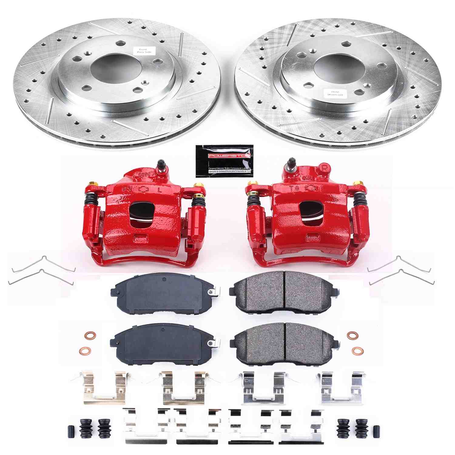 Power Stop 1999 Nissan Maxima Front Z23 Evolution Sport Brake Kit w/Calipers