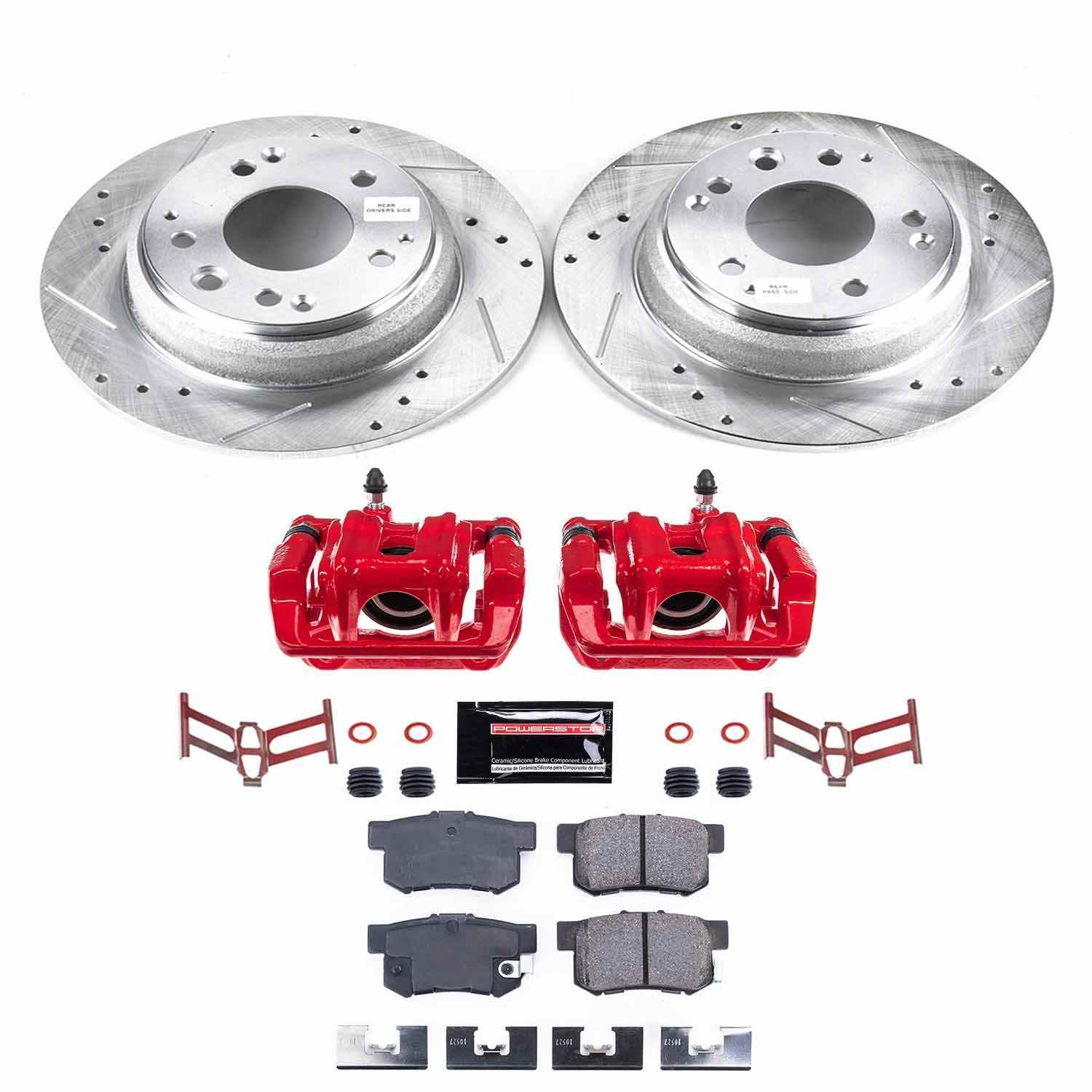 Power Stop 91-95 Acura Legend Rear Z23 Evolution Sport Brake Kit w/Calipers