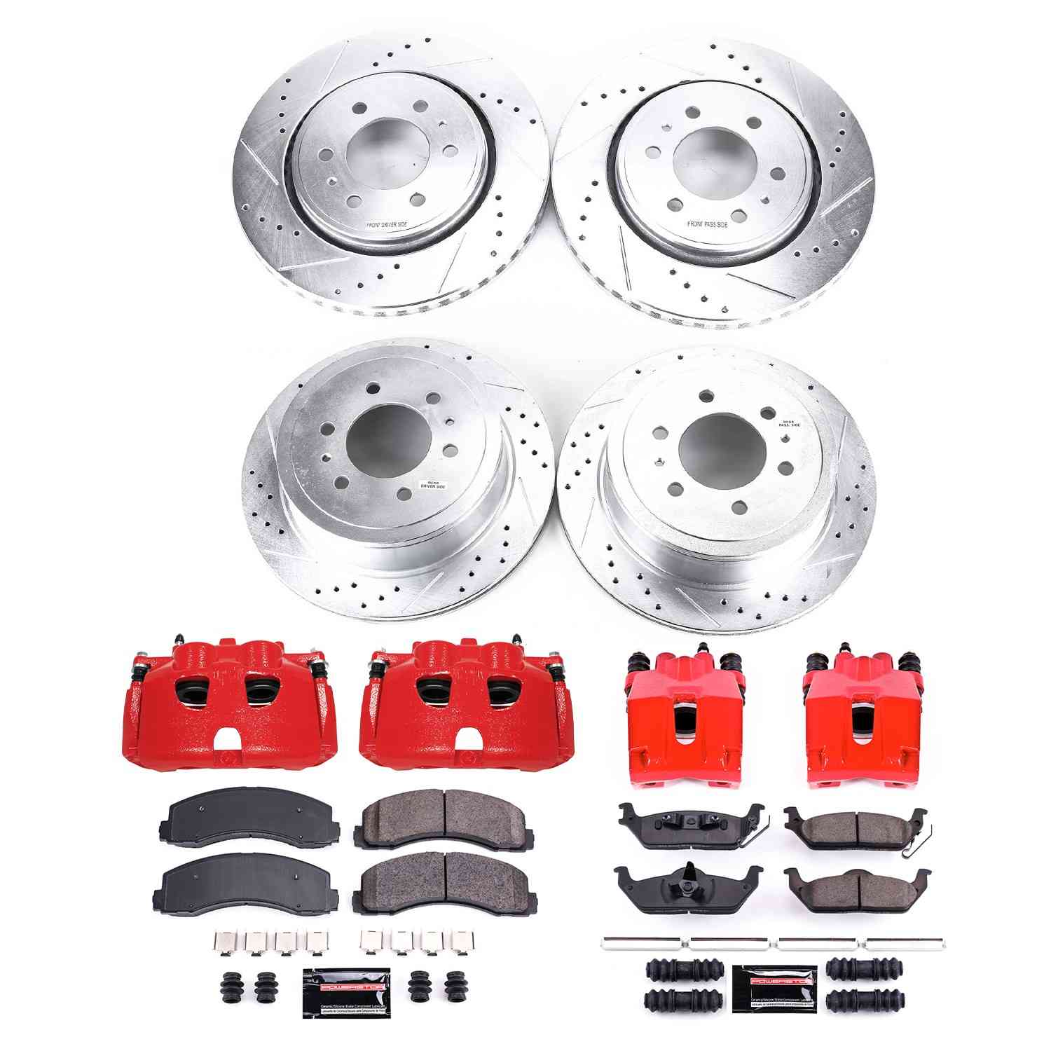 Power Stop 10-11 Ford F-150 Front & Rear Z23 Evolution Sport Brake Kit w/Calipers
