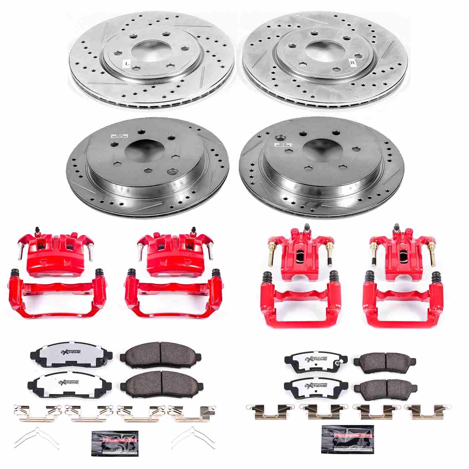 Power Stop 05-18 Nissan Frontier Front & Rear Z36 Truck & Tow Brake Kit w/Calipers