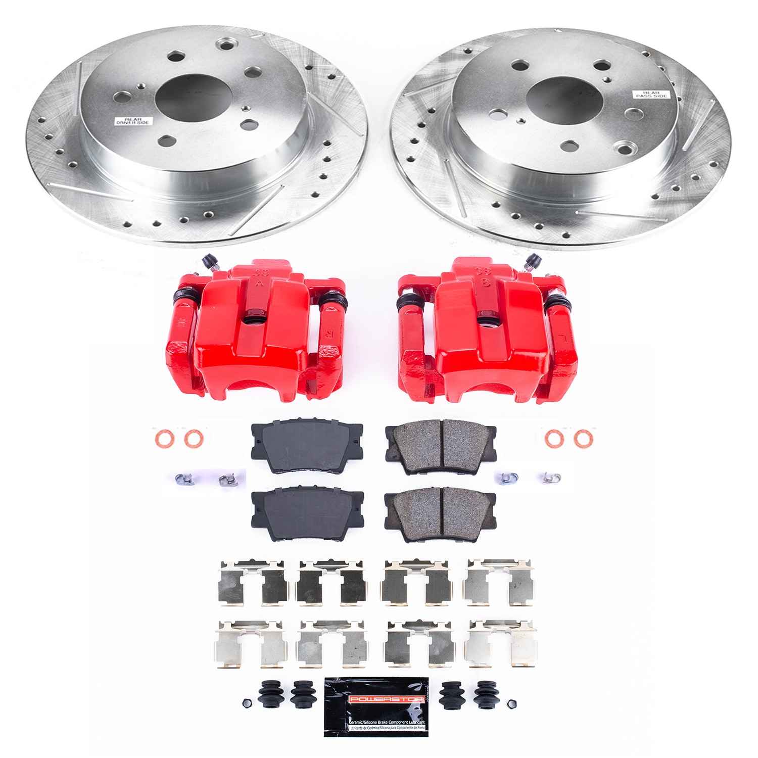 Power Stop 07-11 Lexus GS350 Front & Rear Z23 Evolution Sport Brake Kit w/Calipers