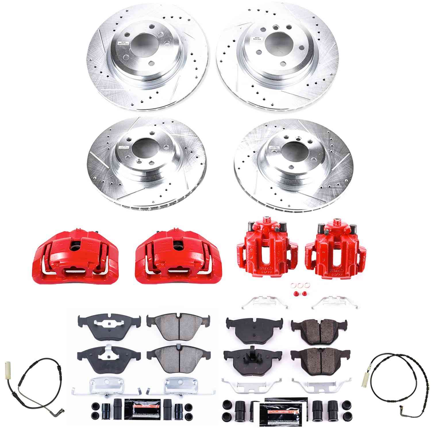 Power Stop 2009 BMW 335d Front & Rear Z23 Evolution Sport Brake Kit w/Calipers