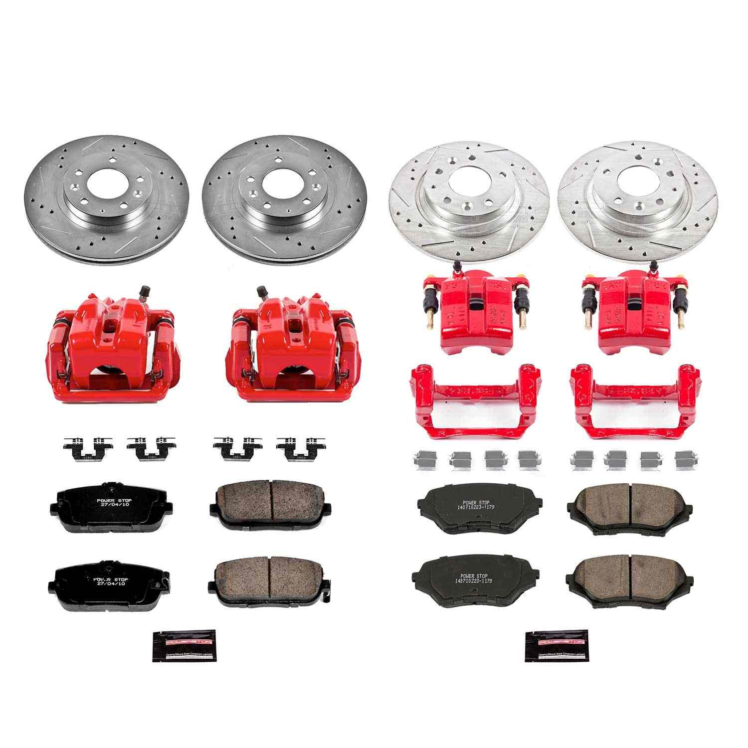 Power Stop 06-15 Mazda MX-5 Miata Front & Rear Z23 Evolution Sport Brake Kit w/Calipers
