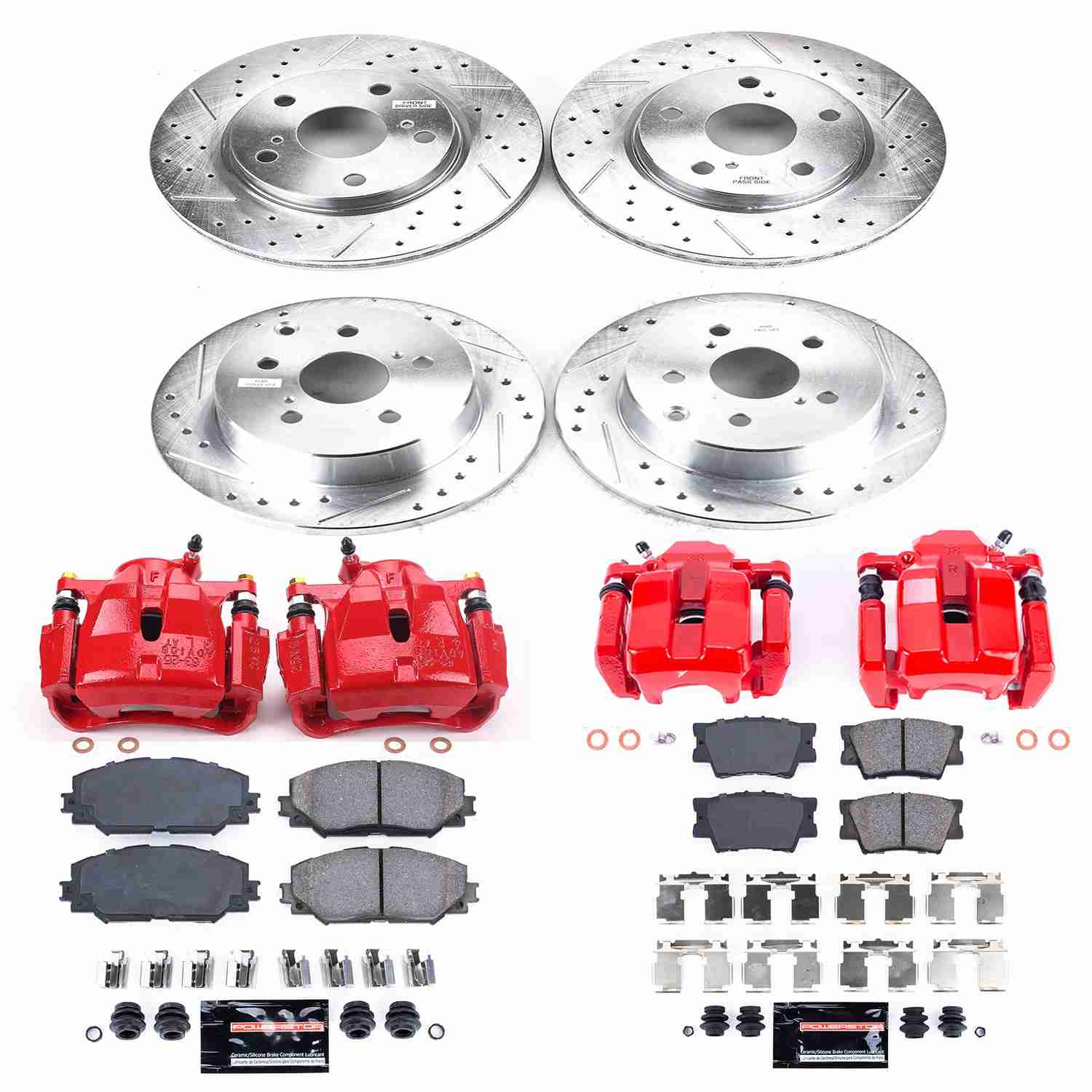 Power Stop 11-16 Toyota RAV4 Front & Rear Z23 Evolution Sport Brake Kit w/Calipers