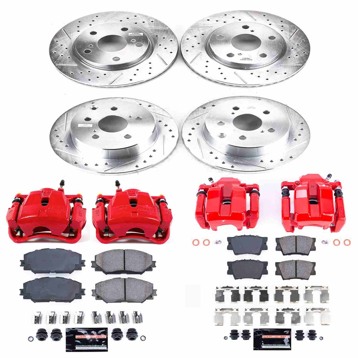 Power Stop 11-18 Toyota RAV4 Front & Rear Z23 Evolution Sport Brake Kit w/Calipers