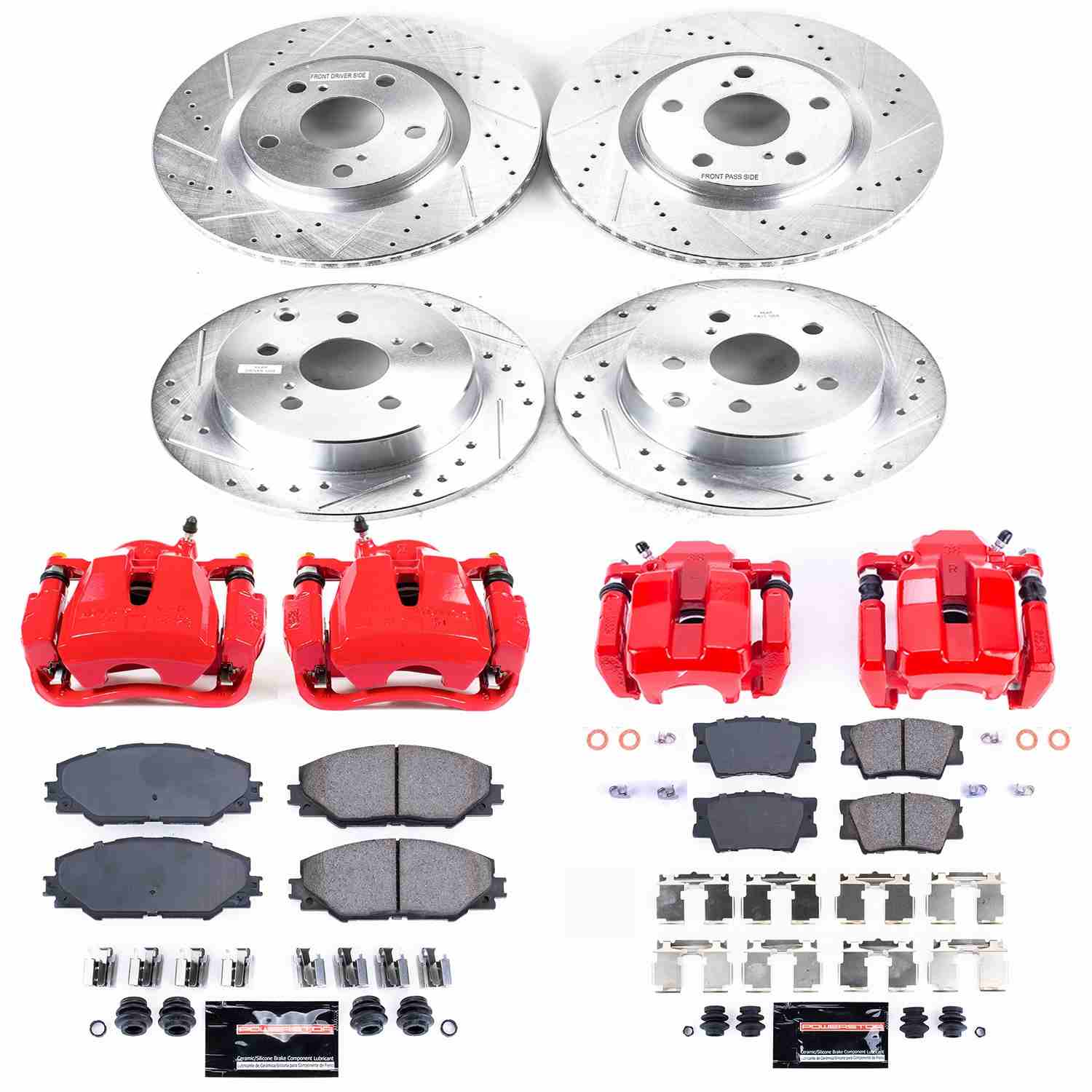 Power Stop 11-18 Toyota RAV4 Front & Rear Z23 Evolution Sport Brake Kit w/Calipers